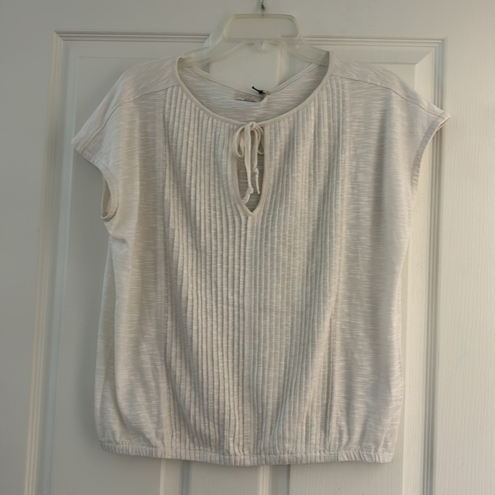 NWT Prana Soft Pleated Popover Organic Cotton Top Sz S